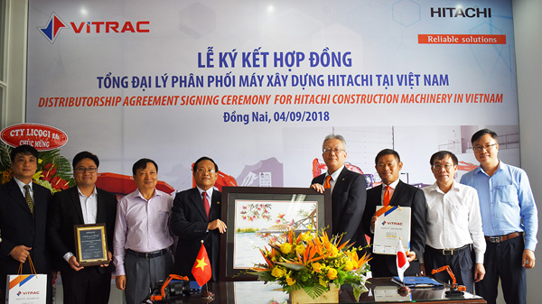 Hitachi Construction Machinery Signs New Dealership with Vinh Phu Corporation